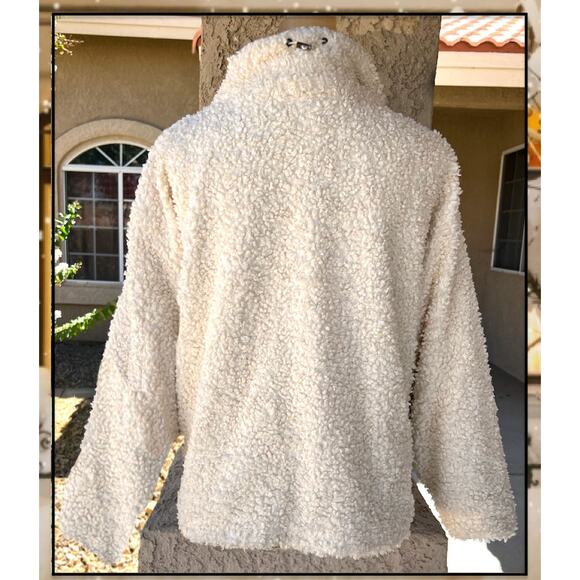 Blank NYC Faux Leather Button Up an Sherpa Zip Up Combo Jacket Oversize XS NWT - Picture 5 of 9